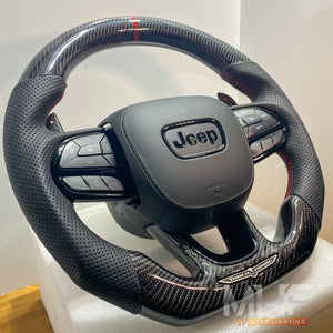 2018-2021 Carbon “Black Gloss” Accent TrackHawk Steering Wheel
