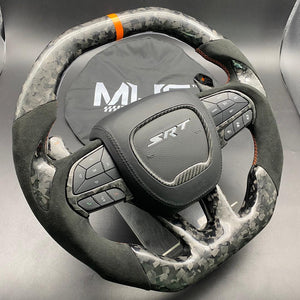2014-2021 Jeep/ Dodge Forged Carbon Theme Steering Wheel