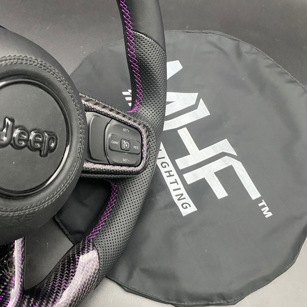 2018+ JT / JL “Purple Carbon ” Jeep Wrangler Steering Wheel