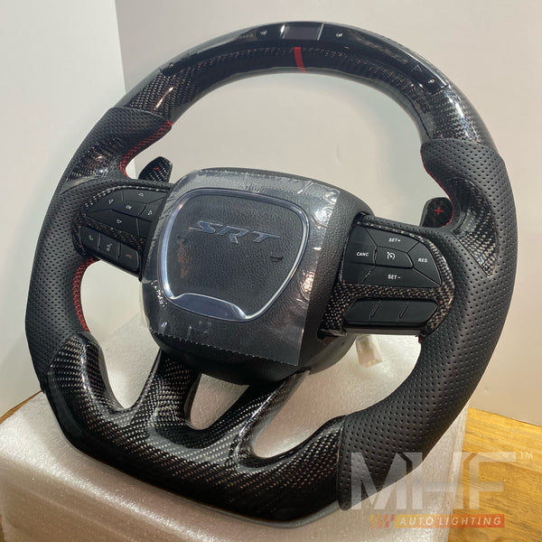 2014- 2021 Carbon Jeep / Dodge SRT Steering Wheel