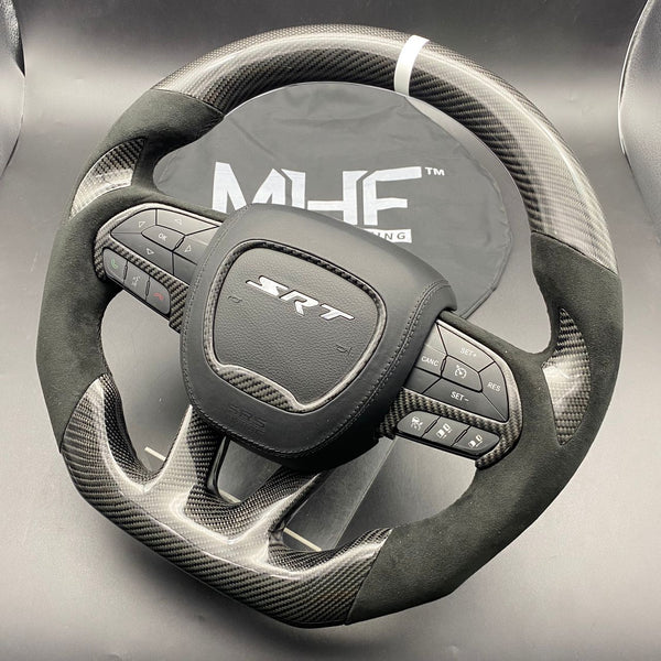 2014-2021 Jeep Grand Cherokee Models Carbon White Theme WK2 Limited X Steering Wheel