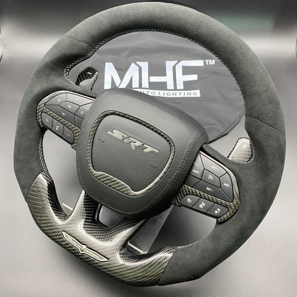 2018-2021 Carbon Alcantara “Demon Style” TrackHawk Steering Wheel