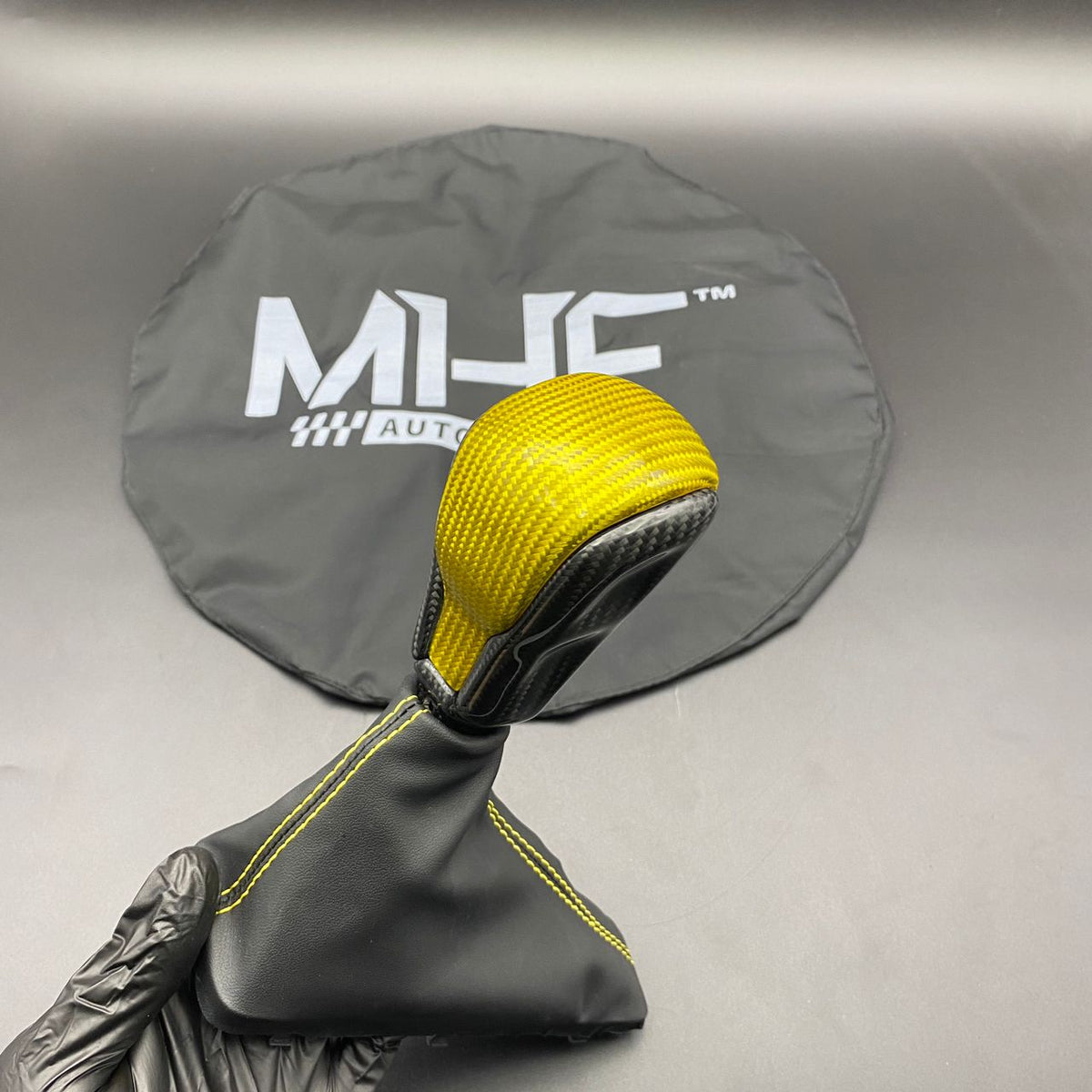 2016-2021 Jeep SRT / TrackHawk Yellow Accent Custom Carbon Shifter ...