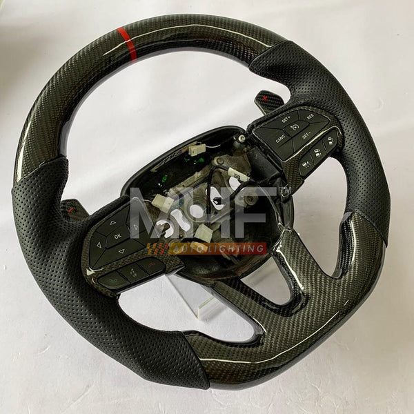 2014-2021 Jeep/ Dodge Red Accent Carbon Steering Wheel
