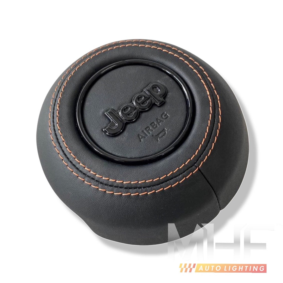 MEWANT Coprivolante In Pelle Cucito A Mano Per Jeep Wrangler JL 2018-2024 E Gladiator JT 2020-2024 – Antiscivolo, Personalizzabile