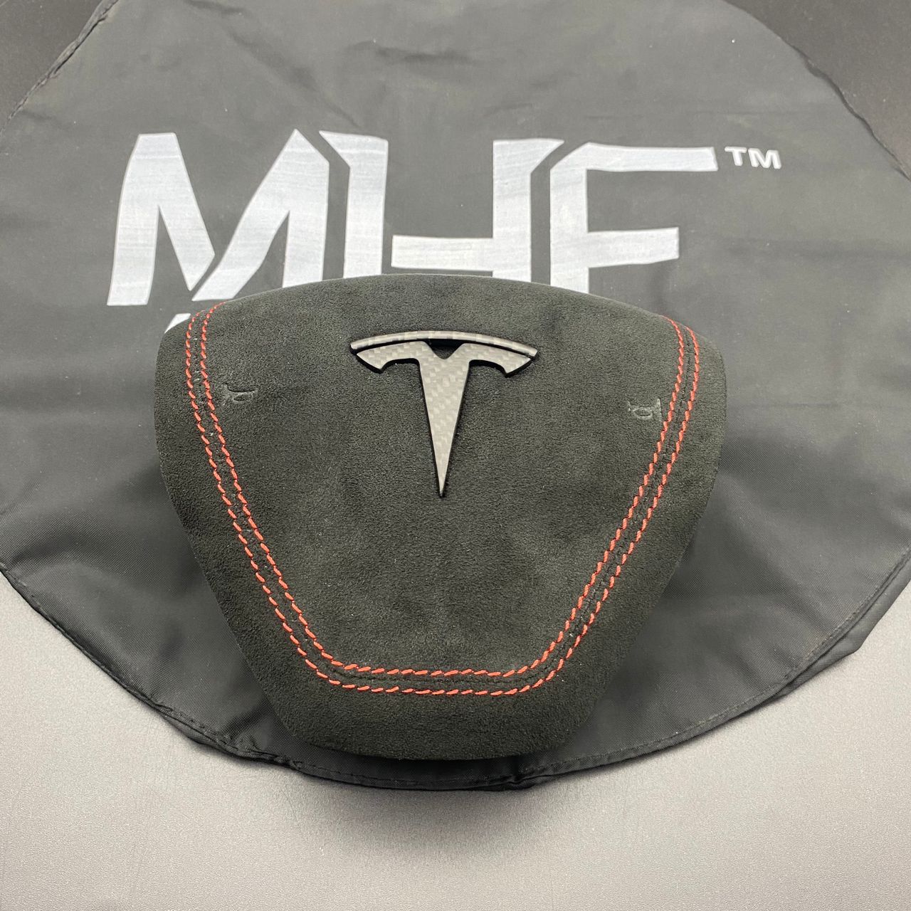 Tesla Alcantara Custom Wrapped Airbag