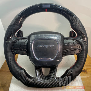 2014- 2021 Carbon Jeep / Dodge SRT Steering Wheel