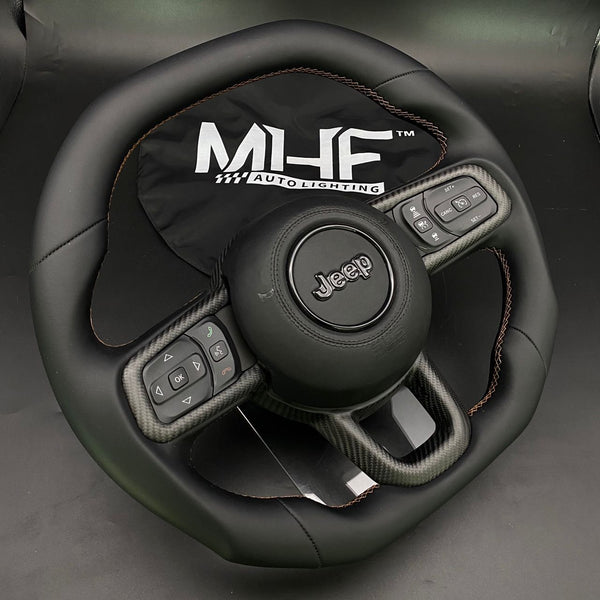 2018-2023 JL Matte Carbon / Bronze” Jeep Wrangler Steering Wheel