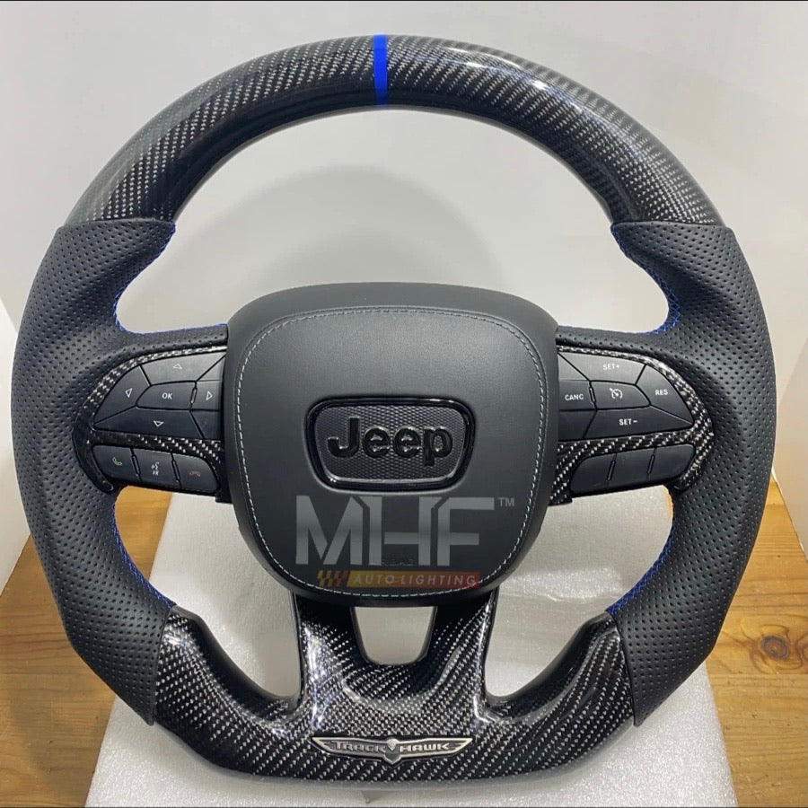 2018-2021 Carbon Blue “Track Series” TrackHawk Steering Wheel