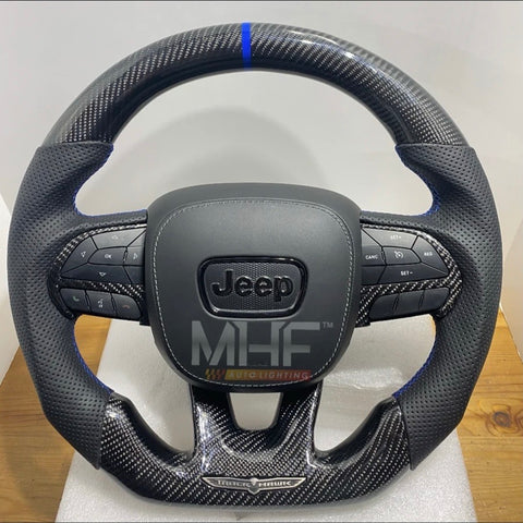 2018-2021 Carbon Blue “Track Series” TrackHawk Steering Wheel