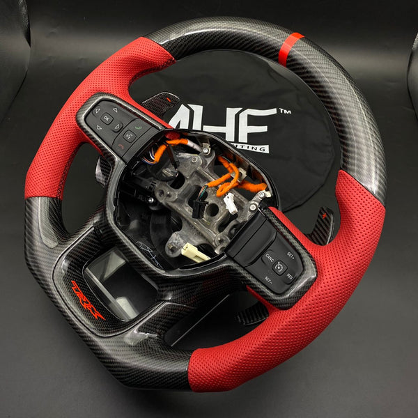 2021-2023 Dodge RAM Carbon Red Accent “TRX” Steering Wheel