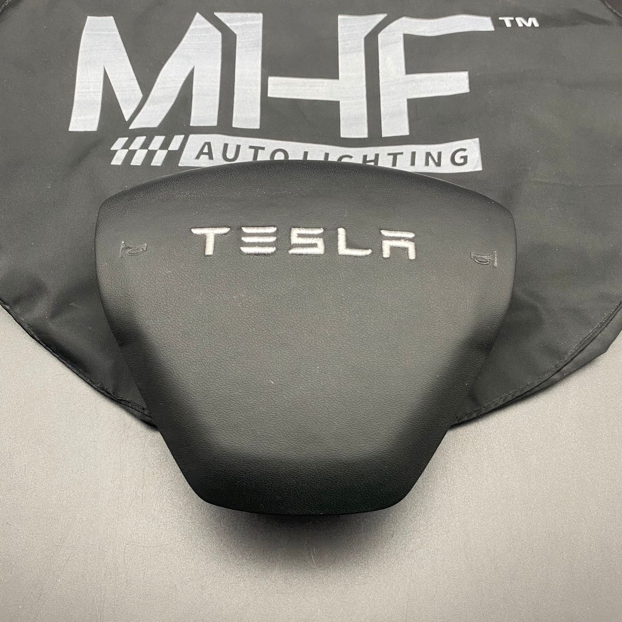 Tesla Custom Leather Wrapped Airbag