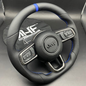 2018-2023 JT / JL “Navy Blue Carbon” Jeep Wrangler Steering Wheel