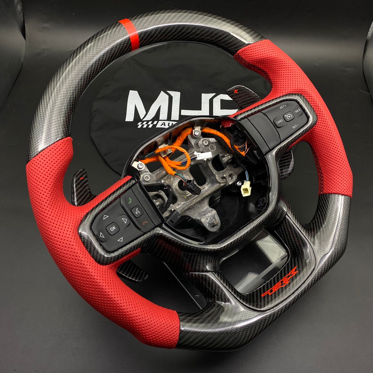 2021-2023 Dodge RAM Carbon Red Accent “TRX” Steering Wheel
