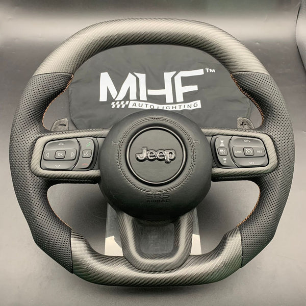 2021+ 392 JL Matte Carbon / Bronze” Jeep Wrangler Steering Wheel