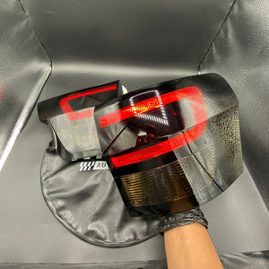 Clear LED Tail Lamps Painted Gloss Black Design 2014-2021 Jeep WK2