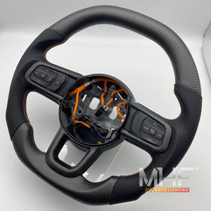 2018-2022 JT / JL “Matte Carbon /  Orange” Jeep Wrangler Steering Wheel