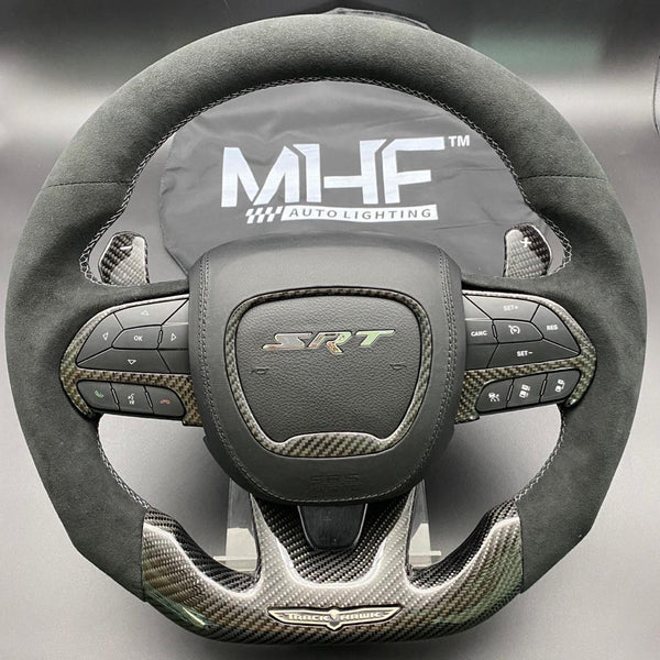 2018-2021 Carbon Alcantara “Demon Style” TrackHawk Steering Wheel