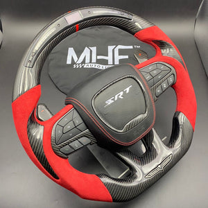 2018-2021 Carbon “Track Series” Red Accent TrackHawk Steering Wheel