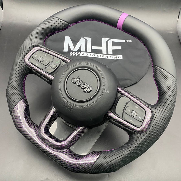 2018-2022 JT / JL “Purple Carbon ” Jeep Wrangler Steering Wheel