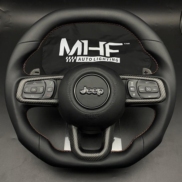 2018-2022 JT / JL “Bronze Matte Carbon” Jeep Wrangler Steering Wheel