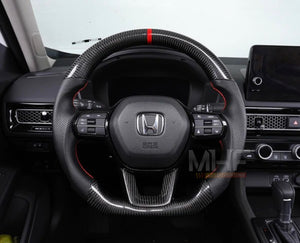 2022-2023 Honda Civic Red Carbon Steering Wheel