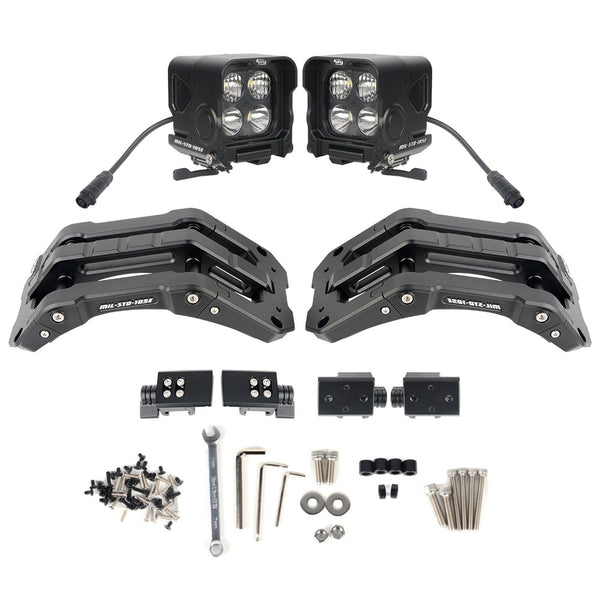 MHF SERIES A-PILLAR INTEGRATED LIGHTING SYSTEM FOR JEEP WRANGLER JL JT