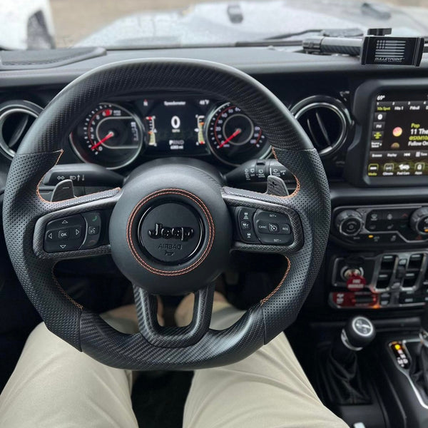 2021-2022 XR 392 Matte Carbon /  Orange” Jeep Wrangler Steering Wheel