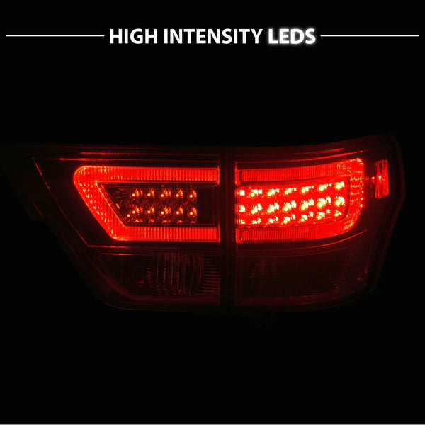 Red Clear Design LED Tail Lights for 2011-2013 Grand Cherokee WK2