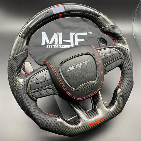 2014- 2021 Carbon Red Accent “SRT” Steering Wheel