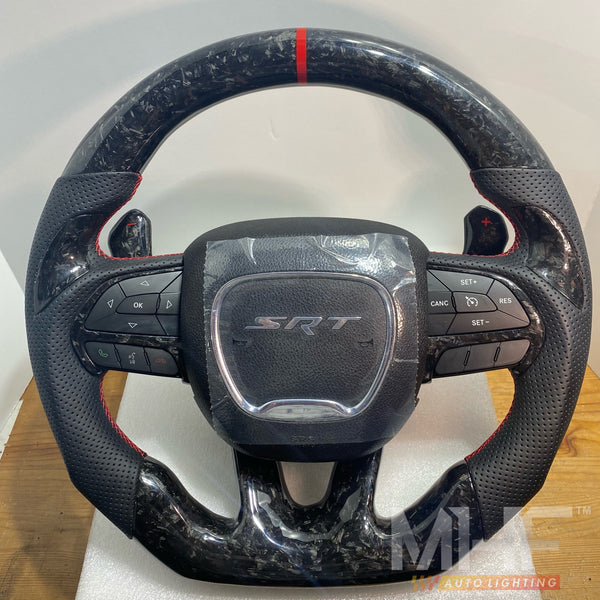 2014-2021 Jeep/ Dodge Forged Carbon Theme Steering Wheel