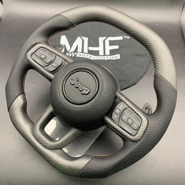 2021+ 392 JL Matte Carbon / Bronze” Jeep Wrangler Steering Wheel