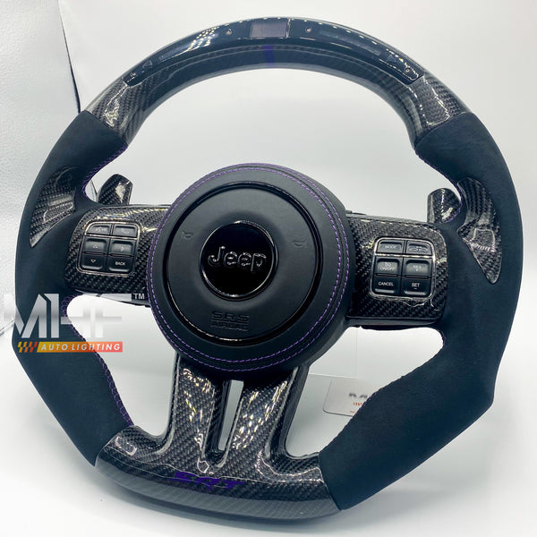2011-13 Jeep/ Dodge Purple Accent Carbon Steering Wheel