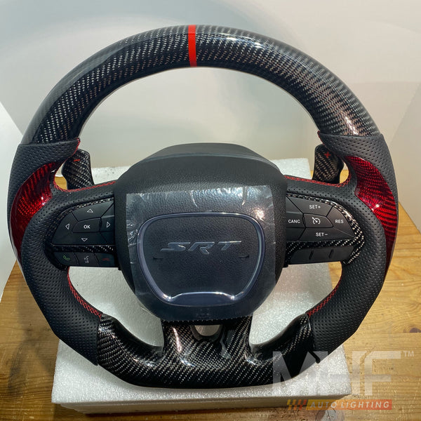 2014- 2021 Carbon Jeep / Dodge SRT Steering Wheel