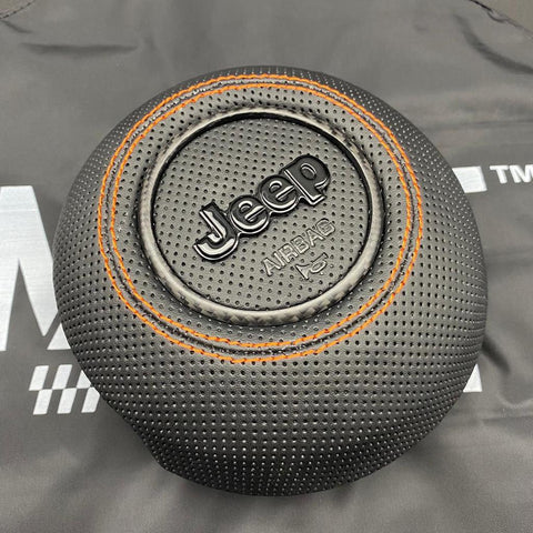 2018-2022 Jeep Wrangler JL Perforated Leather Airbag Cover