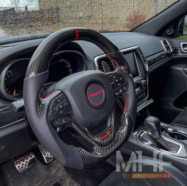 2014-2021 Jeep Grand Cherokee “TrailHawk” Carbon Steering Wheel WK2