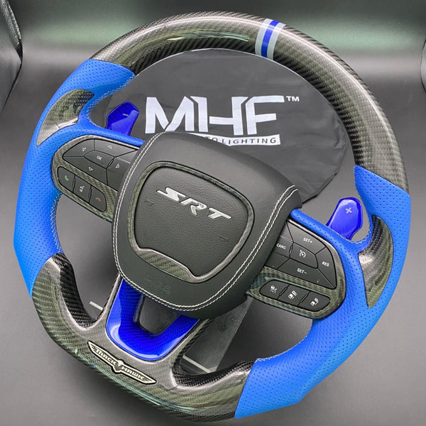 2018-2021 Blue Carbon “Track Series” TrackHawk Steering Wheel