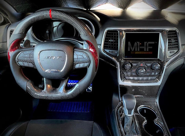 2014- 2021 Carbon Jeep / Dodge SRT Steering Wheel
