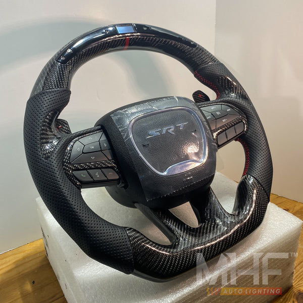 2014- 2021 Carbon Jeep / Dodge SRT Steering Wheel